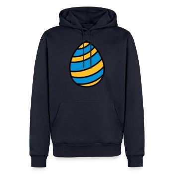 Osterei Easter Egg Ostern Geschenkidee - Männer Premium Bio Hoodie - Navy - Vorne - Nico (187cm)