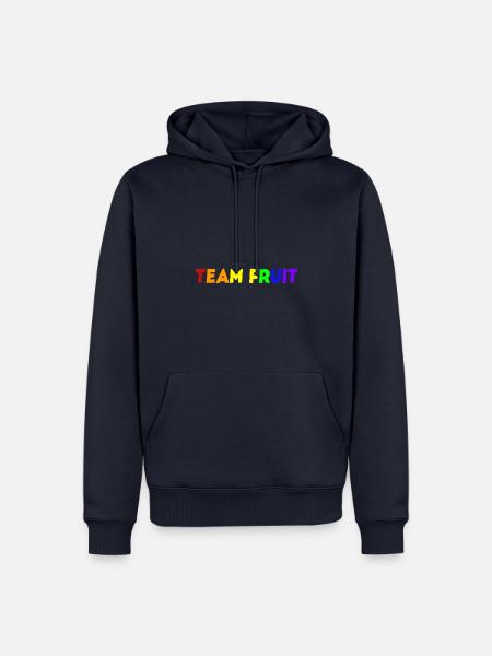 Team Fruit Geschenkidee vegan Frutarier Früchte - Männer Premium Bio Hoodie - Navy