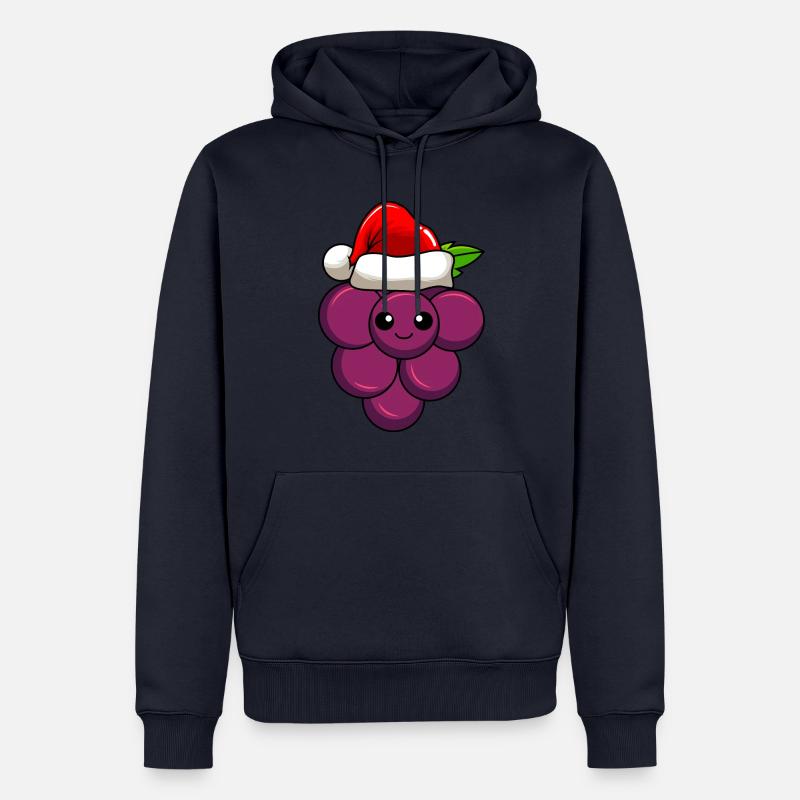 Raisins Noël Comic Noël - Sweat à capuche Premium bio Homme - bleu marine