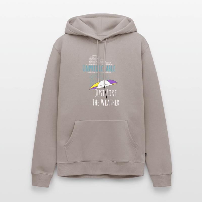 Non-binary raindrops non-binary PRIDE LGBT Men’s Premium Organic Hoodie