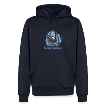 Roter panda ,Malerei,pandabär, endlich schulkind - Männer Premium Bio Hoodie - Navy - Vorne - Nico (187cm)