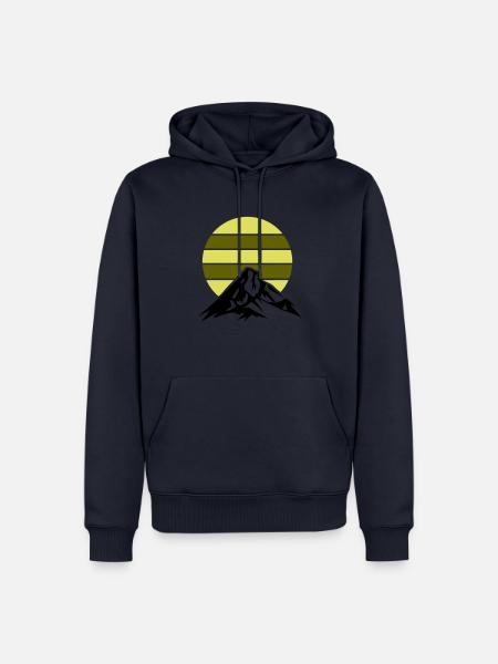 mountains mountains - Men’s Premium Organic Hoodie - navy