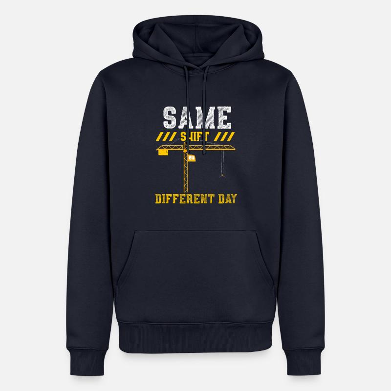 Same Shift Different Day - Männer Premium Bio Hoodie - Navy