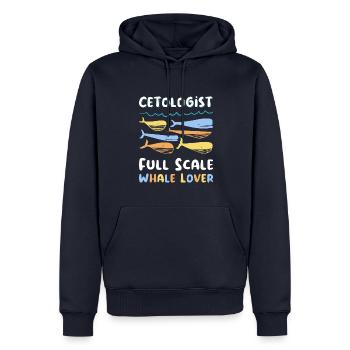 Wal Meer Geschenk Ozean Geschenk - Männer Premium Bio Hoodie - Navy - Vorne - Nico (187cm)