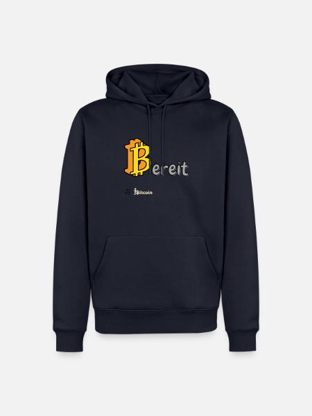 Bitcoin - sei bereit! - Männer Premium Bio Hoodie - Navy
