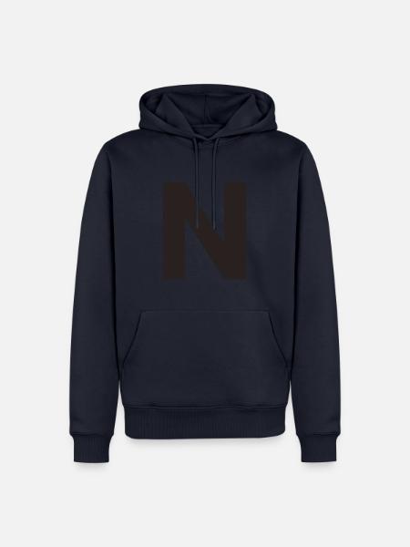 N - Men’s Premium Organic Hoodie - navy