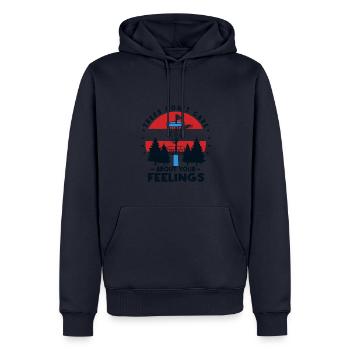 Lecteur Trees Disc Golf - Sweat à capuche Premium bio Homme - bleu marine - Devant - Nico (187cm)