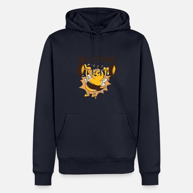 Bienen stark - Männer Premium Bio Hoodie - Navy