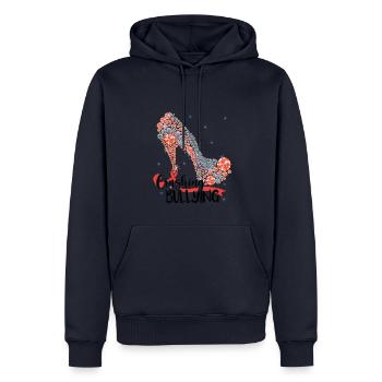 Anti-Mobbing-Sensibilisierung für Frauen - Männer Premium Bio Hoodie - Navy - Vorne - Nico (187cm)