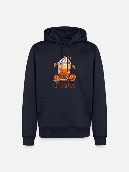 Pumpkin Spice Kürbis Kaffee - Männer Premium Bio Hoodie - Navy