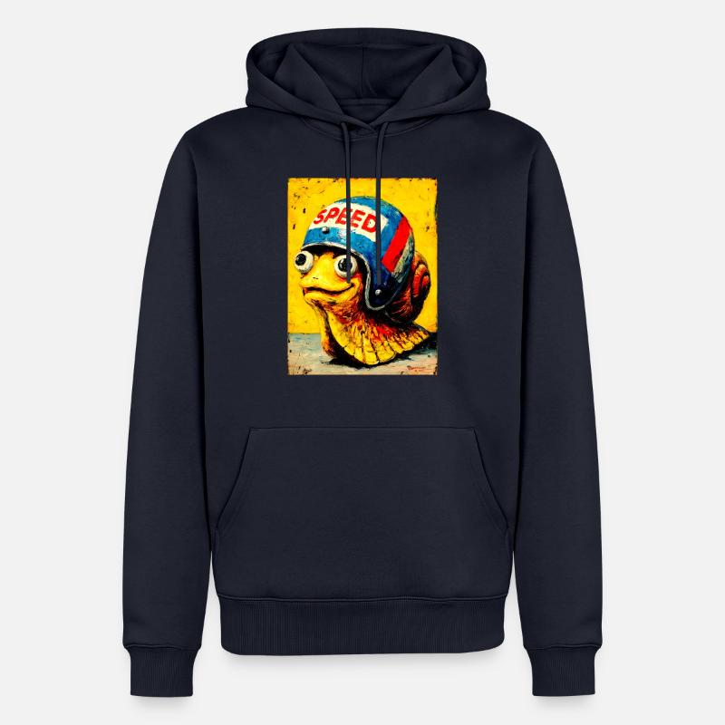 « La course d’escargots » de van Gogh - Sweat à capuche Premium bio Homme - bleu marine