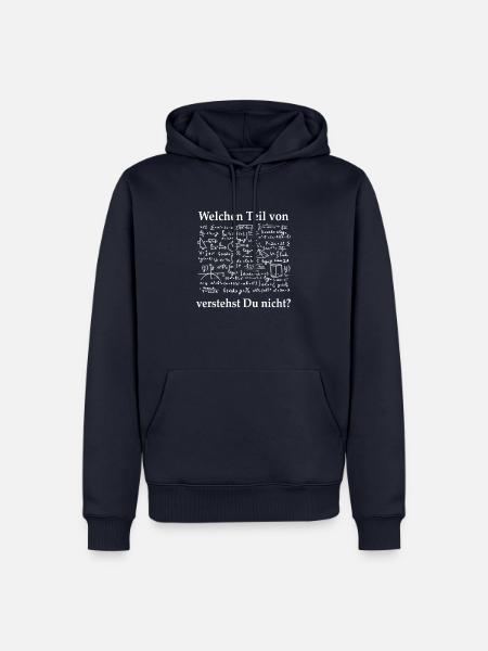 Welchen Teil von ... verstehst du nicht? - Männer Premium Bio Hoodie - Navy
