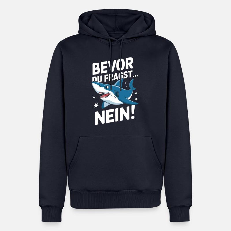 Requin Requin Requins Requin - Sweat à capuche Premium bio Homme - bleu marine