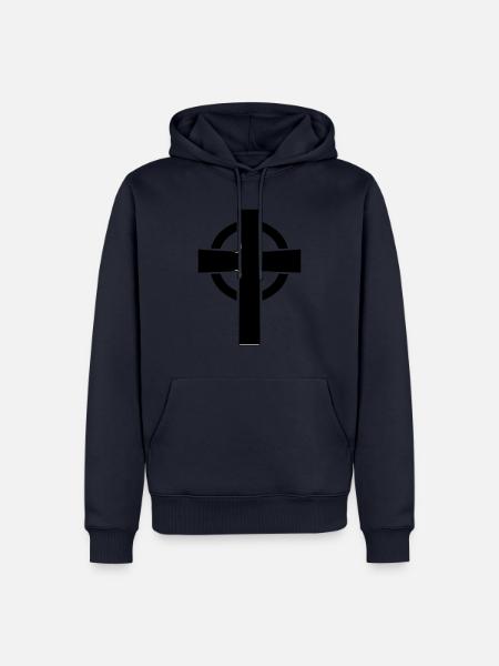 Keltenkreuz - Männer Premium Bio Hoodie - Navy