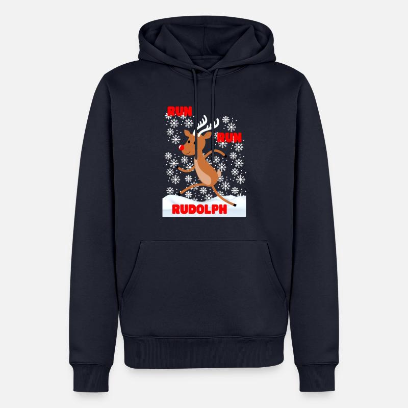 Courez, Rodolphe ! - Sweat à capuche Premium bio Homme - bleu marine