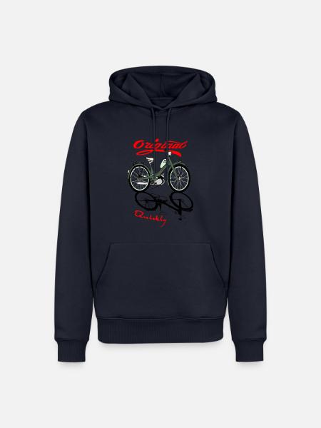 NSU Quickly Mofa Kult - Männer Premium Bio Hoodie - Navy