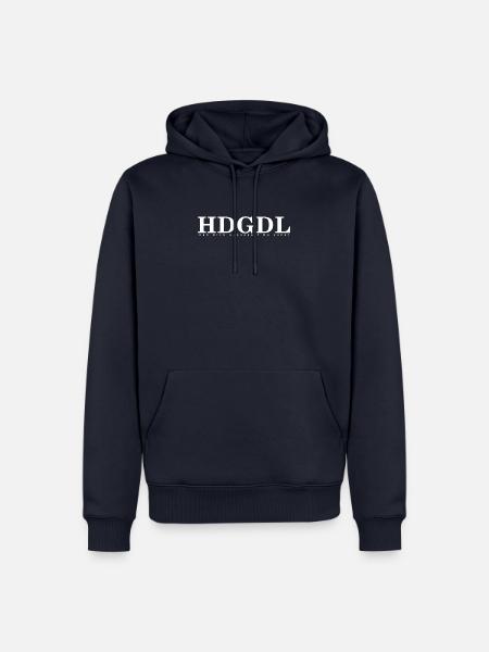HDGDL weiss - Männer Premium Bio Hoodie - Navy