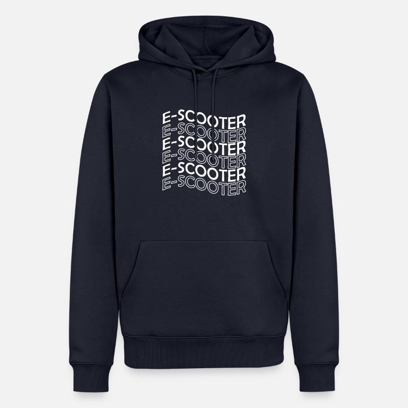 E-Scooter E-Roller Scooter - Männer Premium Bio Hoodie - Navy