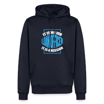 Loan Officer It Is No Job It Is A Mission - Loan - Men’s Premium Organic Hoodie - navy - Front - Nico (187cm)
