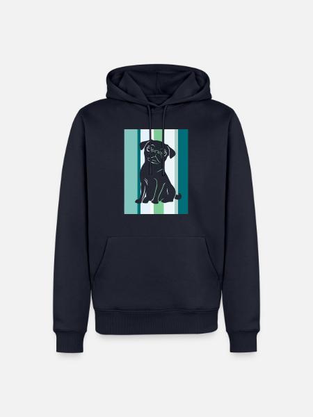 Hund Koeter - Männer Premium Bio Hoodie - Navy