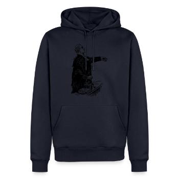 lawyer 28782 1280 - Männer Premium Bio Hoodie - Navy - Vorne - Nico (187cm)