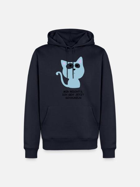 Swing Cat - Sweat à capuche Premium bio Homme - bleu marine