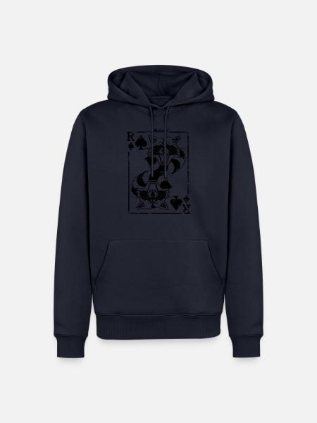 Racoon Pike - Alles auf eine Karte - Männer Premium Bio Hoodie - Navy
