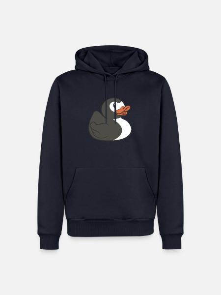 Badeente Pinguin Quietscheente Penguin - Männer Premium Bio Hoodie - Navy