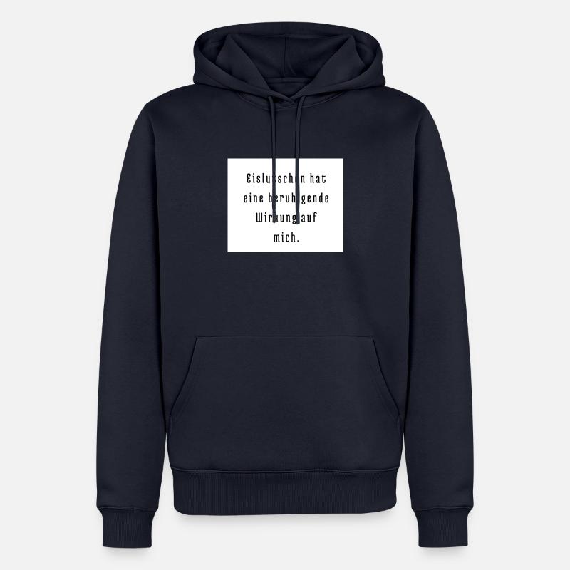 Ein Eis geht doch immer ;) - Männer Premium Bio Hoodie - Navy