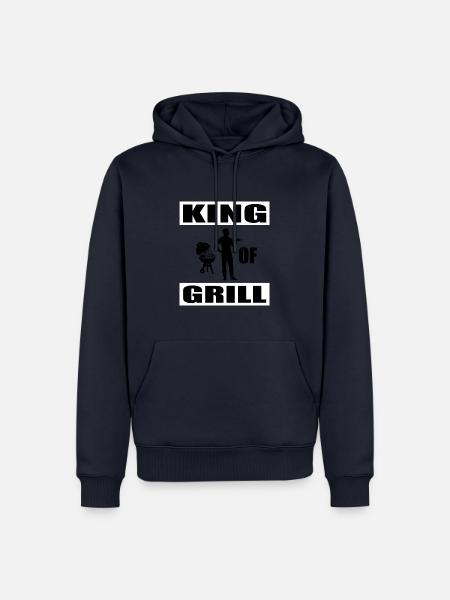 BBQ - Männer Premium Bio Hoodie - Navy