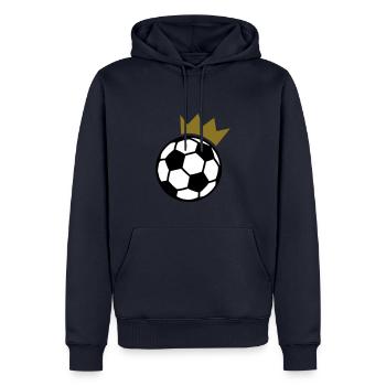 Foot - Sweat à capuche Premium bio Homme - bleu marine - Devant - Nico (187cm)