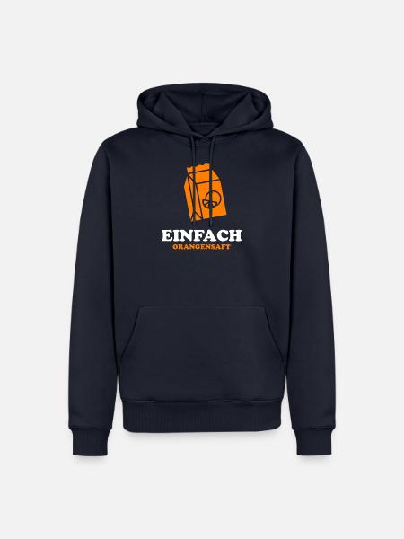 Einfach Orangensaft - Männer Premium Bio Hoodie - Navy