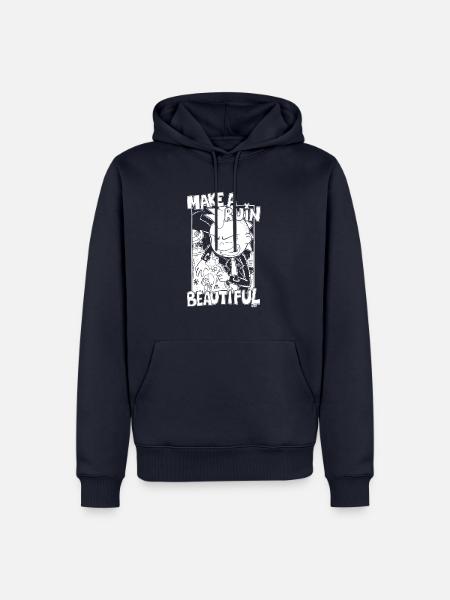 Make A Ruin Beautiful - Männer Premium Bio Hoodie - Navy
