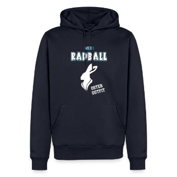 Radball Oster Outfit Radballspieler Ostern - Männer Premium Bio Hoodie - Navy - Vorne - Nico (187cm)