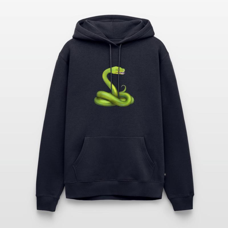 L’animal de la jungle du serpent python vert Sweat à capuche Premium bio Homme