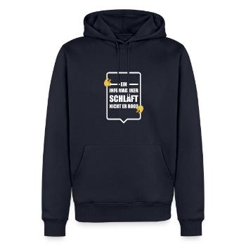 Informatiker Programmierer Admin Nerd Geschenk - Männer Premium Bio Hoodie - Navy - Vorne - Nico (187cm)