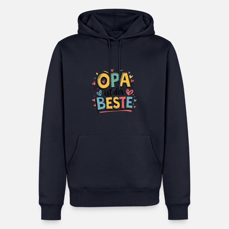 Papy est le meilleur - Sweat à capuche Premium bio Homme - bleu marine