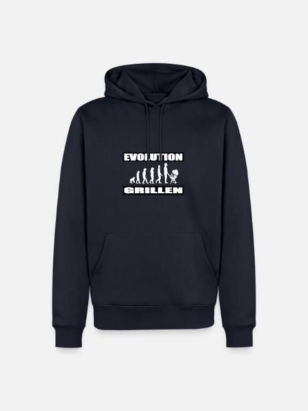 BBQ - Männer Premium Bio Hoodie - Navy