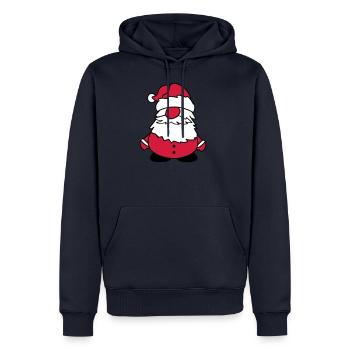 santa claus funny 002 - Men’s Premium Organic Hoodie - navy - Front - Nico (187cm)