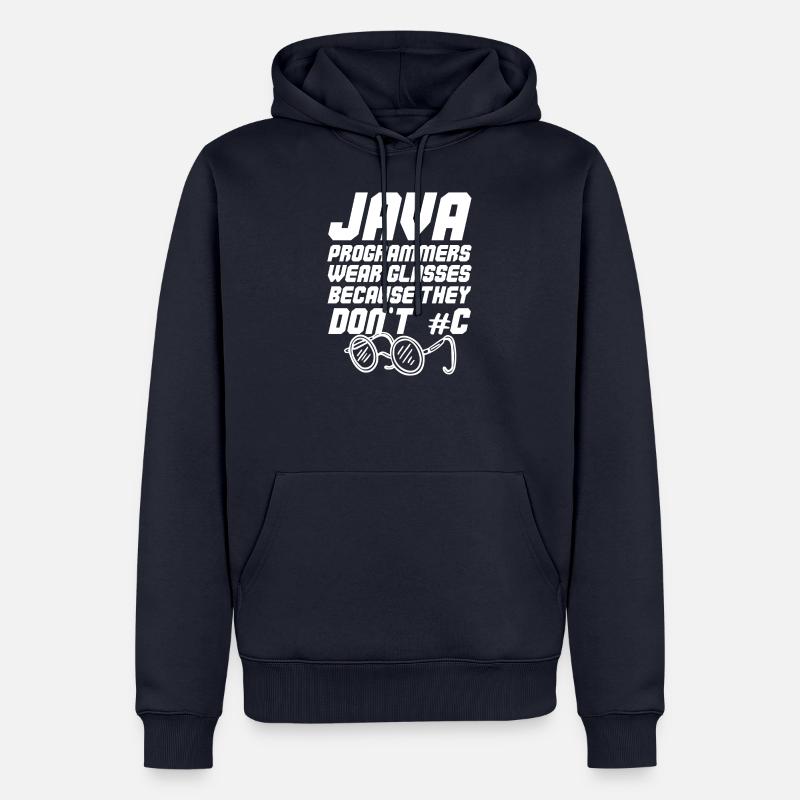 Cool Java programmer - Men’s Premium Organic Hoodie - navy