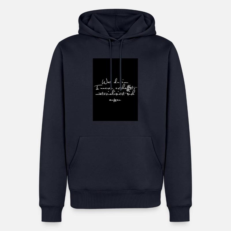 48CAF93D 34E2 4A45 A949 BB83E64C7F0E - Männer Premium Bio Hoodie - Navy