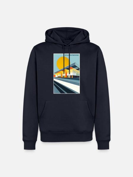 Berlin Schöneweide - Männer Premium Bio Hoodie - Navy