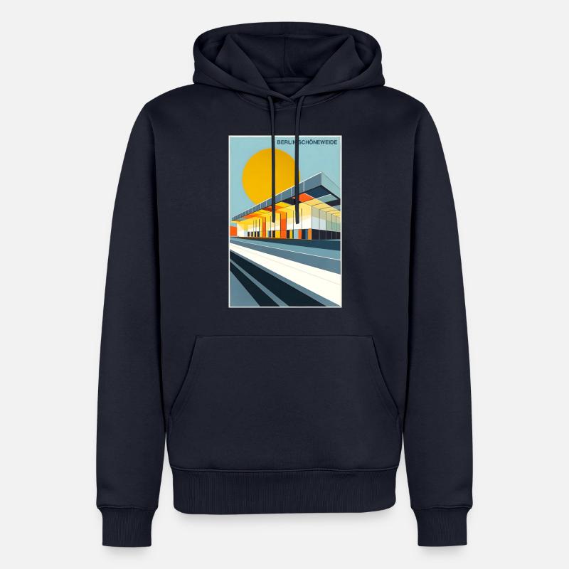 Berlin Schöneweide - Männer Premium Bio Hoodie - Navy