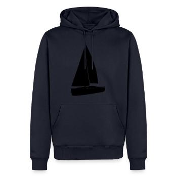 Sailing yacht black - Men’s Premium Organic Hoodie - navy - Front - Nico (187cm)