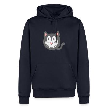 Katze, meow 2 - Männer Premium Bio Hoodie - Navy - Vorne - Nico (187cm)
