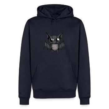 Fledermaus Halloween Comic Lustig - Männer Premium Bio Hoodie - Navy - Vorne - Nico (187cm)