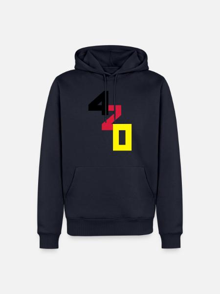 420er - Männer Premium Bio Hoodie - Navy
