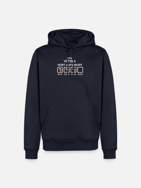 Vizsla Hört aufs Wort - Männer Premium Bio Hoodie - Navy