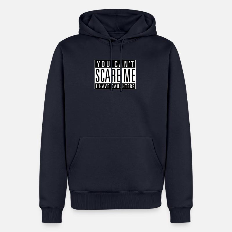 Conception de dire drôle - Sweat à capuche Premium bio Homme - bleu marine