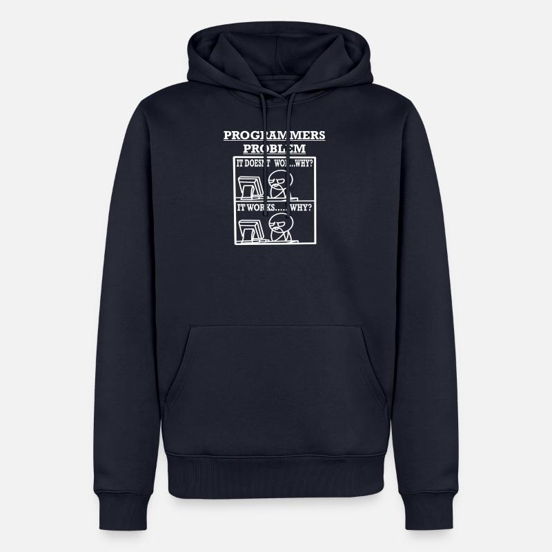 Programmers Problem Shirt for programmers - Männer Premium Bio Hoodie - Navy